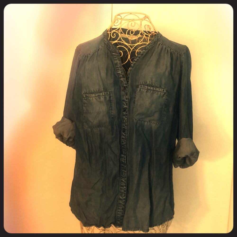 Denim blouse
